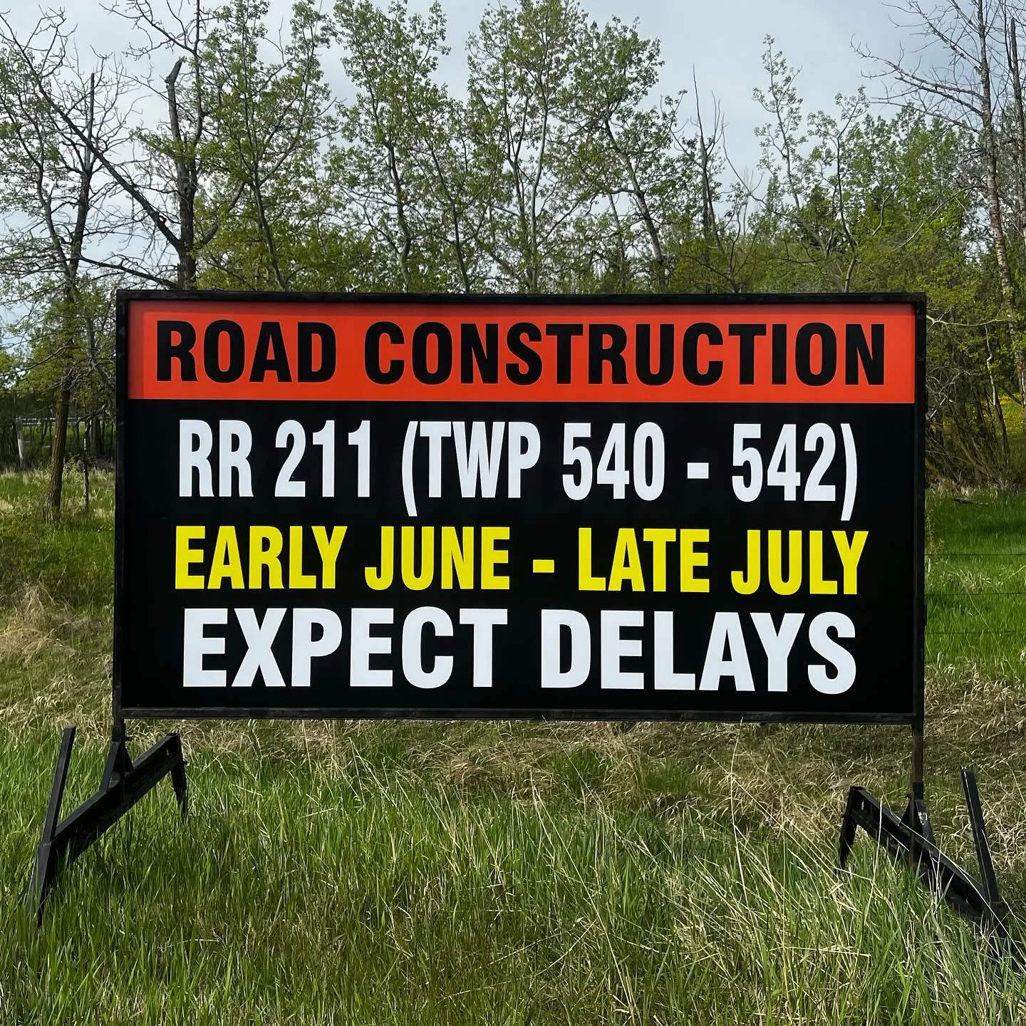 Fort McMurray Road Side Signs